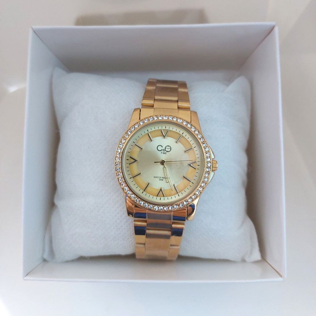 Reloj para mujer dorado new arrivals