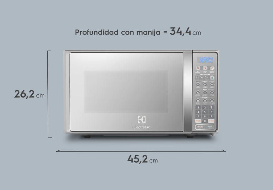 MICROONDAS ELECTROLUX 20 LITROS SILVER EMDO20S3GSEUG