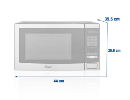 MICROONDAS OSTER DIGITAL 20 LITROS SILVER MODELO OGGE4703