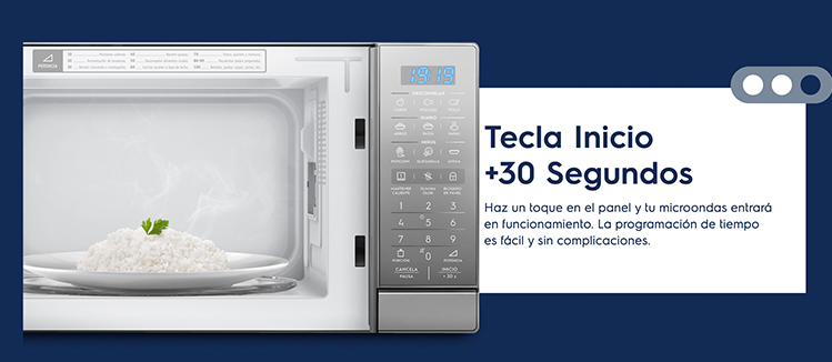 MICROONDAS ELECTROLUX DIGITAL GRIS 30 LITROS EMDO30S3GSEUG