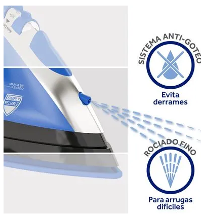 PLANCHA OSTER A VAPOR CON CABLE RETRACTIL TBS 202