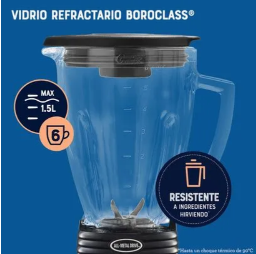 LICUADORA OSTER REVERSIBLE 1 VELOCIDAD + PULSO 700W BLSTBESTE-013