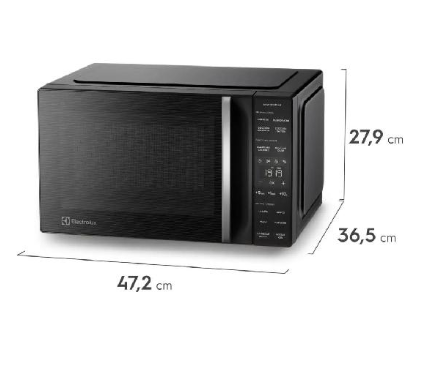 MICROONDAS ELECTROLUX DIGITAL NEGRO 25 LITROS EMDY2550MXB