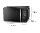 MICROONDAS ELECTROLUX DIGITAL NEGRO 25 LITROS EMDY2550MXB