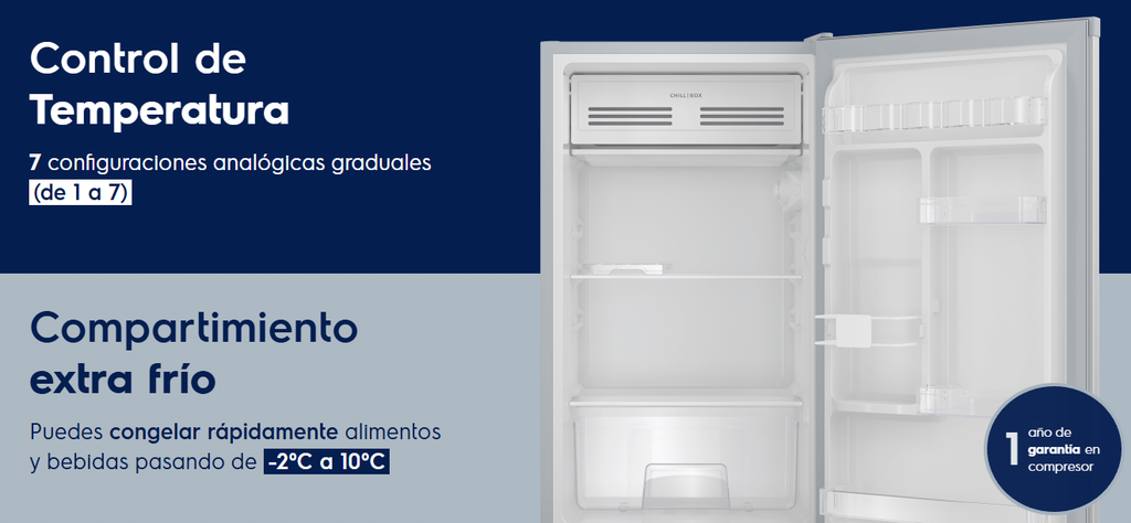 MINI BAR ELECTROLUX 90 LITROS SILVER ERD090G6HWS