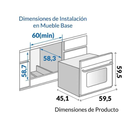 HORNO A GAS CHALLENGER HG2540 52 LITROS