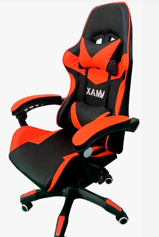 SILLA GAMER ROJA CON INCLUNACION 90-150 GRADOS