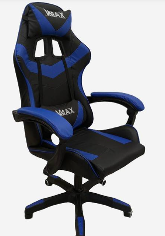 SILLA GAMER AZUL CON INCLUNACION 90-150 GRADOS