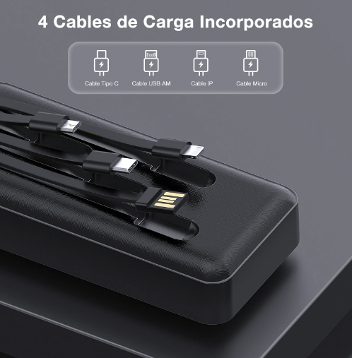 CARGADOR PORTATIL POWER BANK 10000MAH