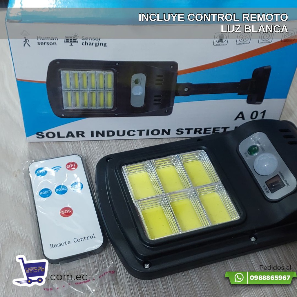 LAMPARA LED RECARGABLE SOLAR A01