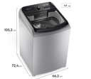 LAVADORA DIGITAL ELECTROLUX PREMIUM CARE 22KG 49 LIBRAS - SKU LS22l