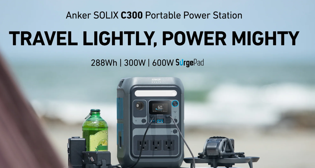 POWER STATION ANKER SOLIX C300 PORTABLE - 288Wh | 300W