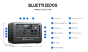 POWER STATION BLUETTI EB70S PORTABLE  | 800W 716Wh