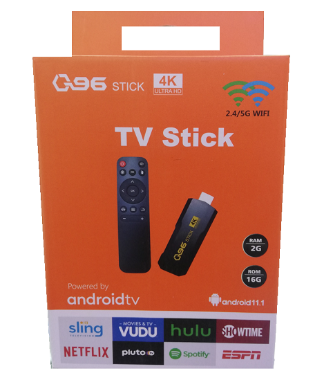 TV BOX STICK Q96 ANDROID10 RAM 2 GB, ROM 16 GB