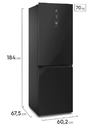 REFRIGERADORA ELECTROLUX 322 LITROS ERBB32N6HXB NO FROST BOTTOM FREEZER