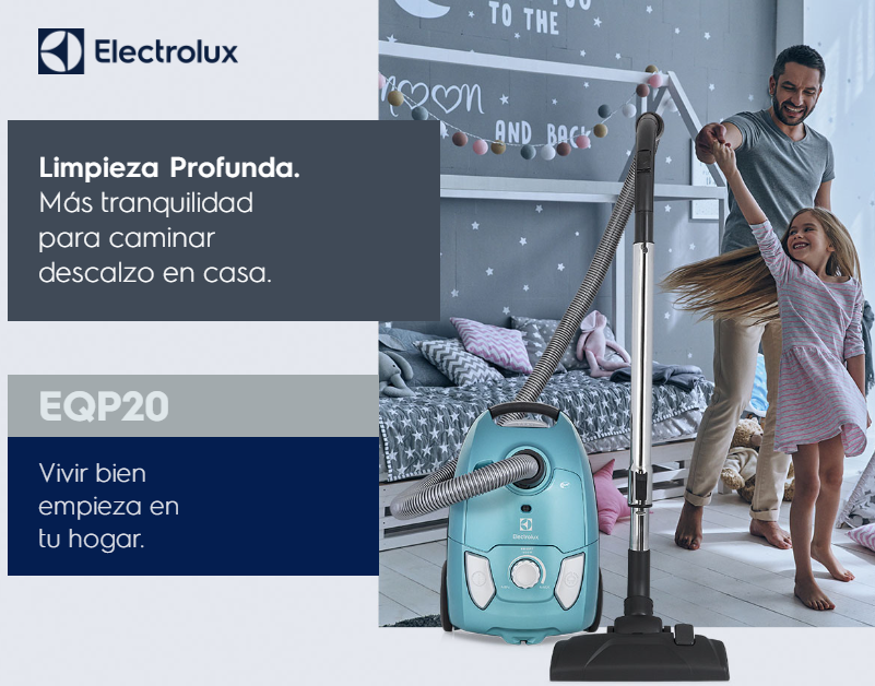 ASPIRADORA ELECTROLUX 1800 WATTS EQP20