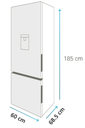REFRIGERADORA MABE NO BOTTOM FREEZER FROST 360 LITROS RMB432PXBQS0
