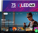 SMART TV INDURAMA 75&quot;QLED UHD 4K GOOGLE TV