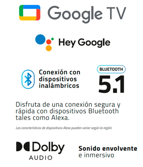 SMART TV INDURAMA 75&quot;QLED UHD 4K GOOGLE TV