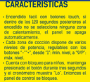 ENCIMERA BP DE INDUCCION MOON 4 ZONAS
