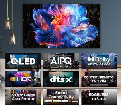 SMART TV TCL 43&quot; QLED FHD PRO GOOGLE TV