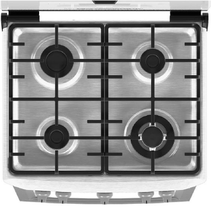 COCINA MABE 4 HORNILLAS A GAS + GRILL EM6060FX3