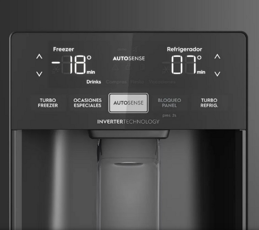 REFRIGERADORA ELECTROLUX SIDE BY SIDE 419 LITROS NO FROST ERS45F3Q5EB