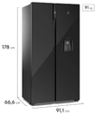 REFRIGERADORA ELECTROLUX SIDE BY SIDE 522 LITROS NO FROST  ERSB54N6WXB