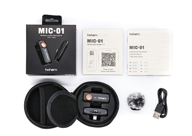 MICROFONO HOHEM MIC-01 1TX 1RX LIGHTNING