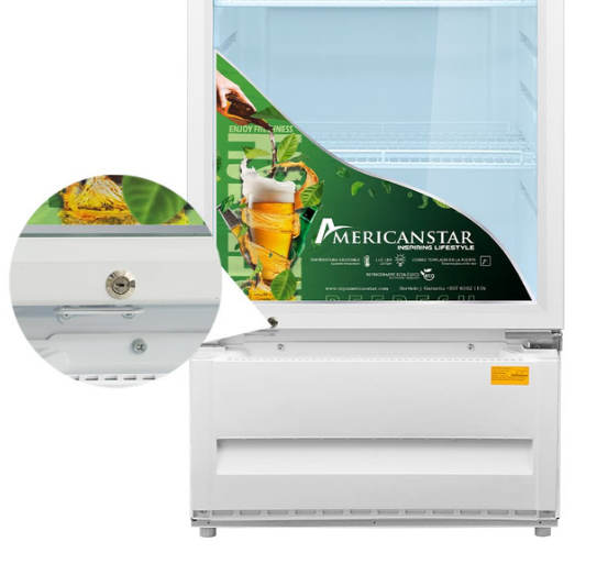 VITRINA EXHIBIDORA AMERICAN STAR 309 LITROS AS411SC