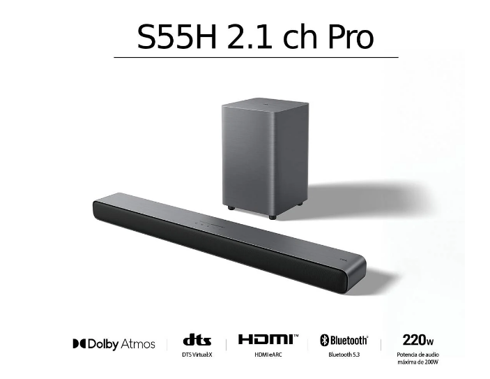 BARRA DE SONIDO TCL 220W S55H