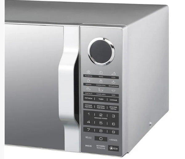 MICROONDAS GENERAL ELECTRIC 20 LITROS DIGITAL TIPO ESPEJO MGE07SEJ