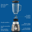 LICUADORA OSTER 2 VELOCIDADES + PULSO REVERSIBLE1.500W BLSTPBRGR-013