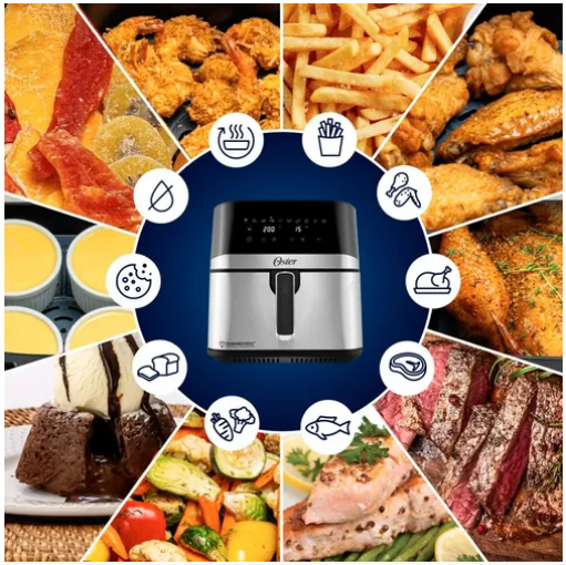 OLLA AIR FRYER OSTER  7.5 LITROS 1.700W CKSTAF75WDSSDF-013