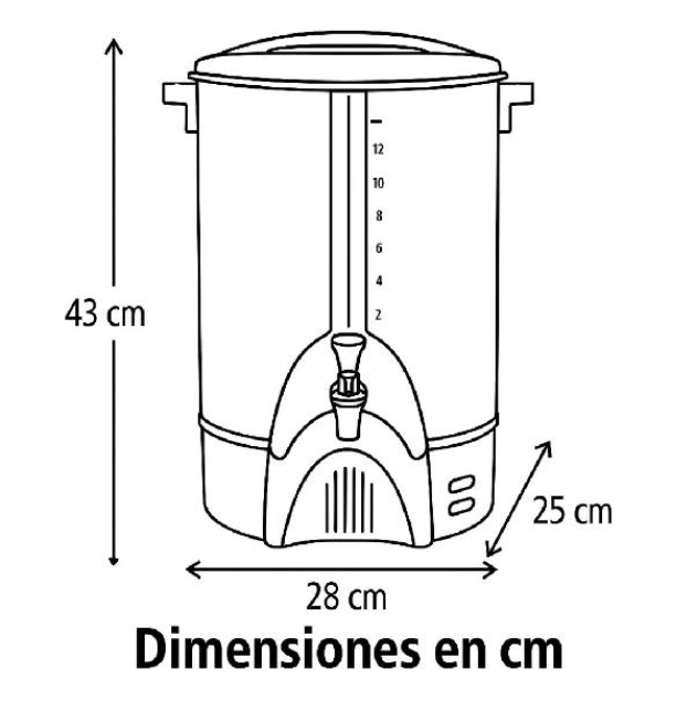 CAFETERA CON DISPENSADOR UMCO 50 TAZAS