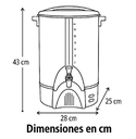 CAFETERA CON DISPENSADOR UMCO 50 TAZAS