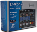CONSOLA ENGLAND SOUND DE AUDIO DE 8 CANALES BLUETOOTH USB  ES-PRODJ 6I