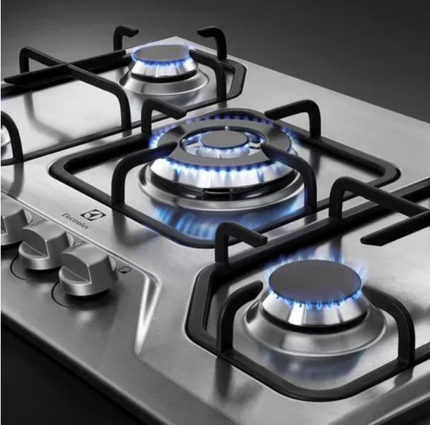 ENCIMERA ELECTROLUX A GAS 5 HORNILLAS ACERO INOXIDABLE GT75X