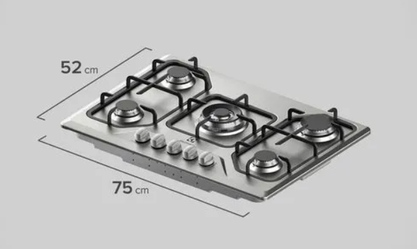 ENCIMERA ELECTROLUX A GAS 5 HORNILLAS ACERO INOXIDABLE GT75X