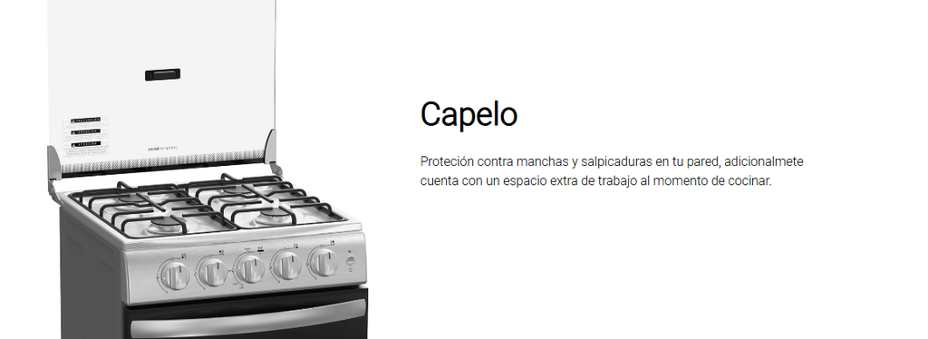 COCINA MABE 4 HORNILLAS EM5120SX2