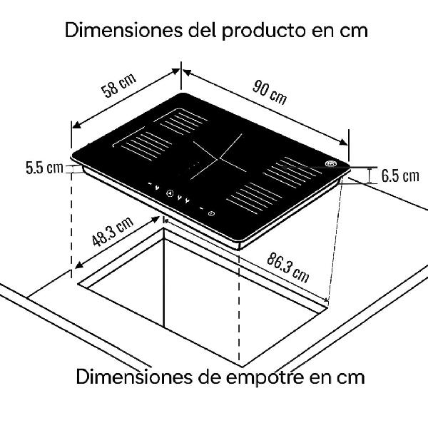 ENCIMERA BP INDUCCION CORVUS 5 HORNILLAS
