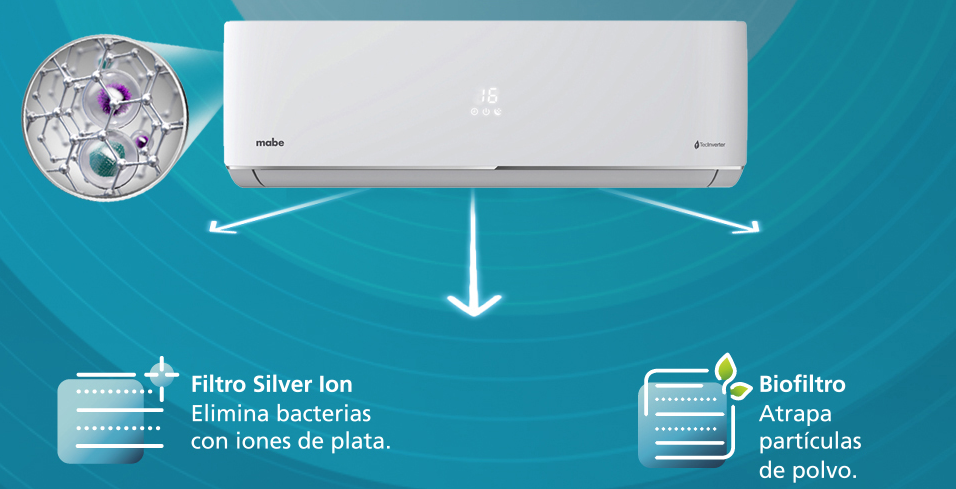 AIRE ACONDICIONADO MABE 12.00BTU INVERTER
