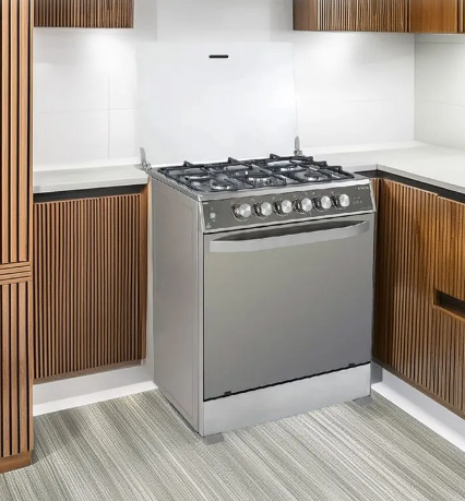 COCINA ECOLINE A GAS 5 HORNILLAS LAVINNIA + GRILL