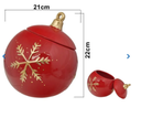 PORTA GALLETA NAVIDEÑA ESFERA