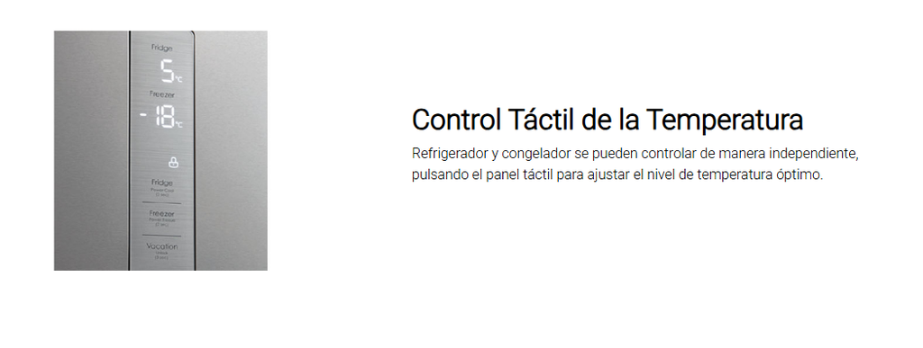 REFRIGERADORA MIDEA NO FROST SIDE BY SIDE 442 LITROS