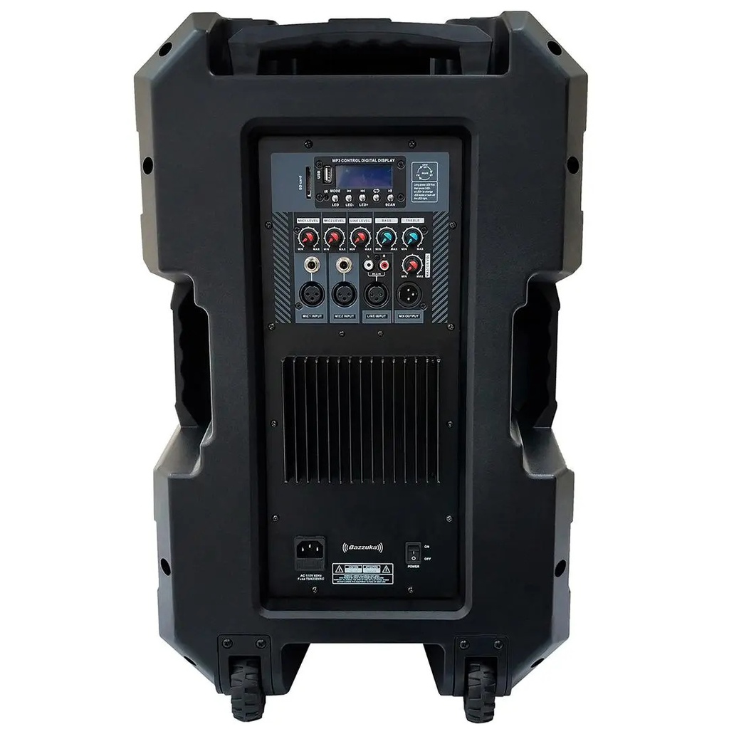 CAJA AMPLIFICADA BAZZUKA 15&quot; BT/USB/SD/FM
