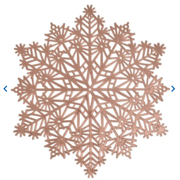 INDIVIDUAL NAVIDEÑO CHAMPAGNE 38CM