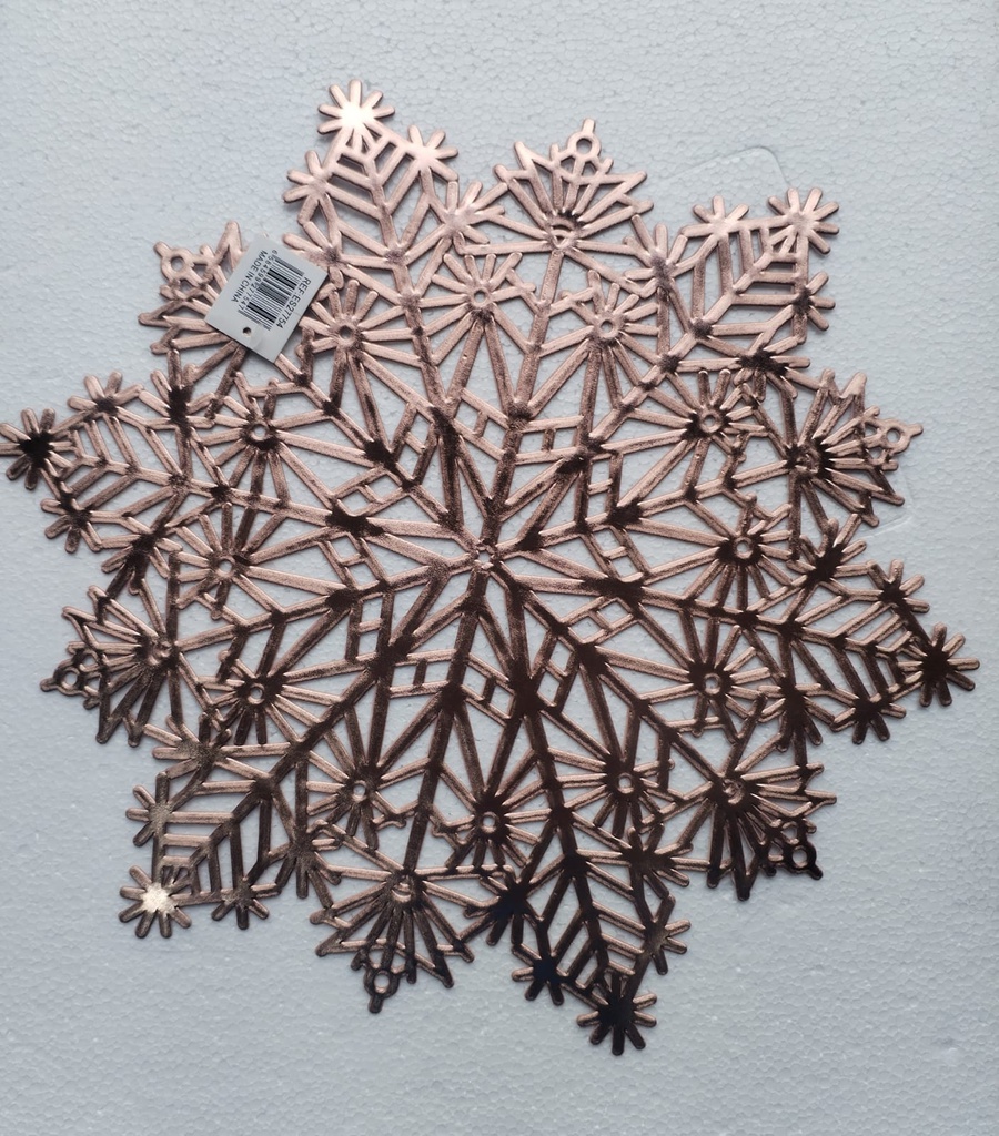 INDIVIDUAL NAVIDEÑO CHAMPAGNE 38CM