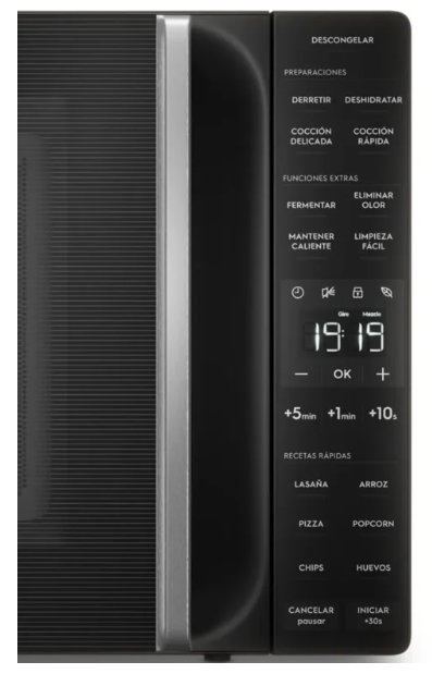 MICROONDAS ELECTROLUX DIGITAL NEGRO 31 LITROS EMDY31S0MXB