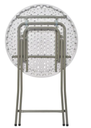 MESA PLEGABLE REDONDA BLANCA 80CM X 74 CM